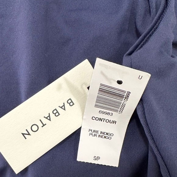 ARITZIA Babaton NEW Blue Contour Thong Bodysuit Square Neck Pure Indigo NWTA - Picture 4 of 4